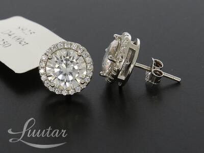 Hõbekõrvarõngad 925* UUED! Moissaniit