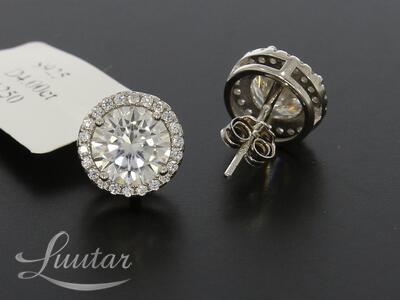 Hõbekõrvarõngad 925* UUED! Moissaniit