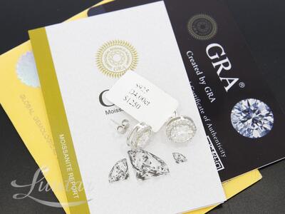 Hõbekõrvarõngad 925* UUED! Moissaniit