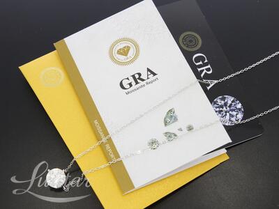 Hõbekaelakett 925* UUS! Moissaniit