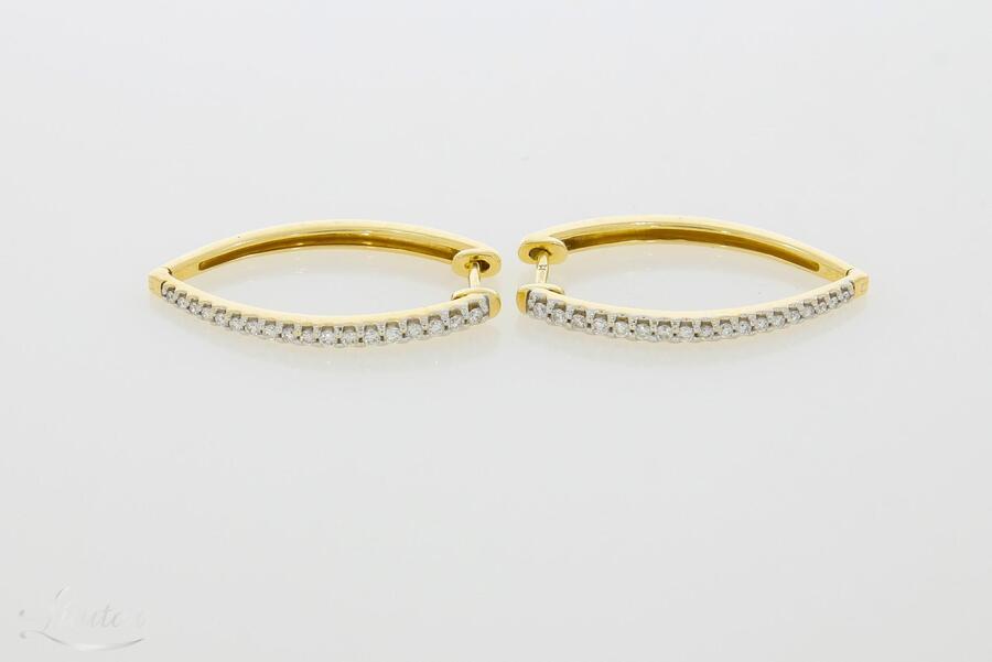 Kuldkõrvarõngad 585* Briljandid