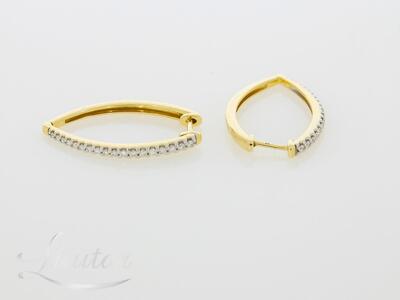 Kuldkõrvarõngad 585* Briljandid