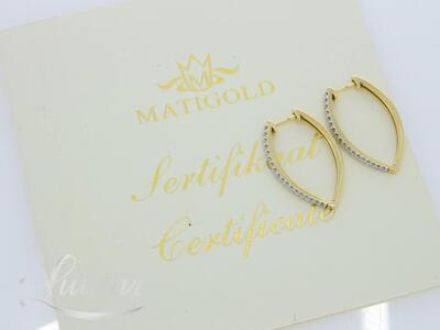 Kuldkõrvarõngad 585* Briljandid