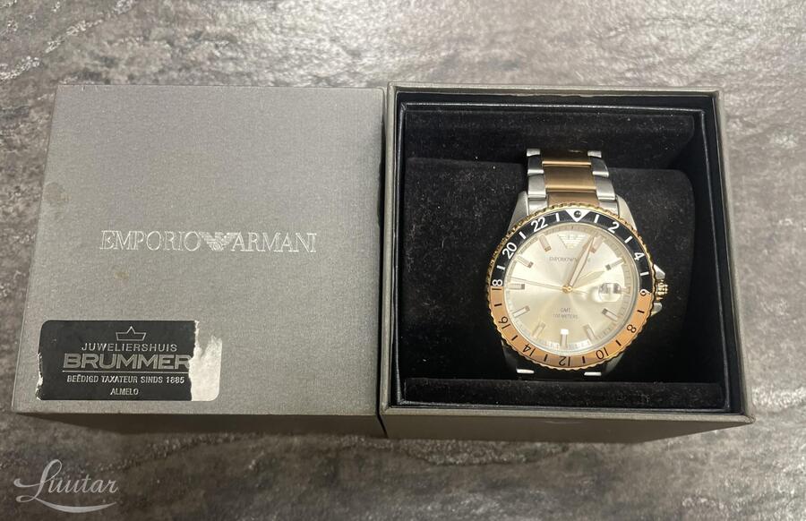 Käekell Emporio Armani World Explorer Silver colored/Rose gold colored steel Ø42 mm