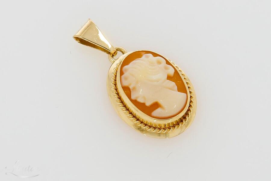 Kuld kulon 585* Camee