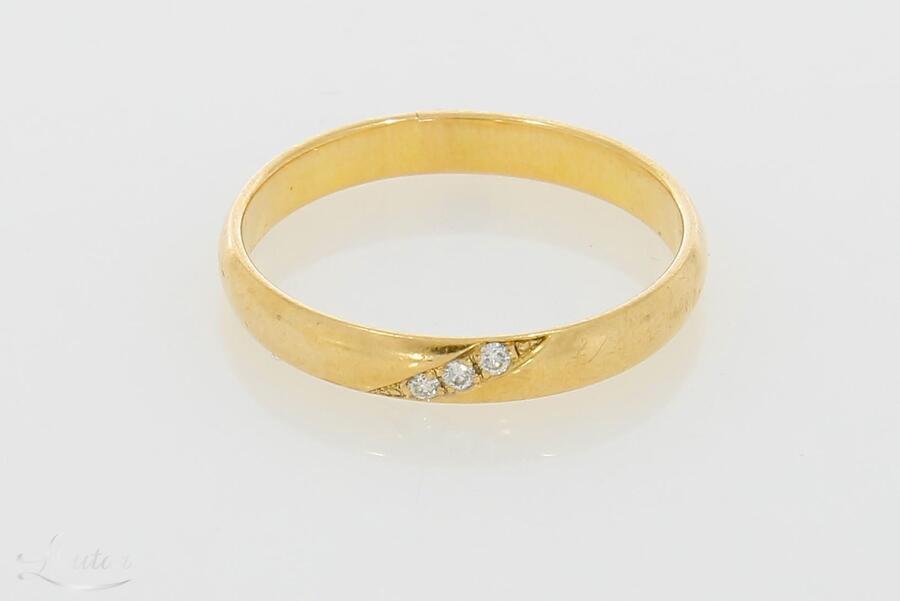 Kuldsõrmus 585*  Briljandid