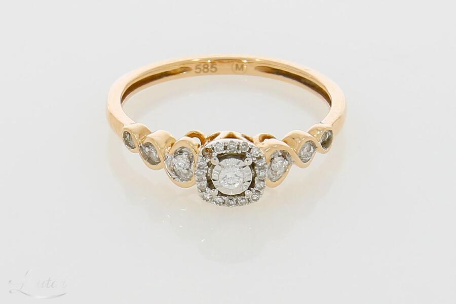 Kuldsõrmus 585* Briljandid