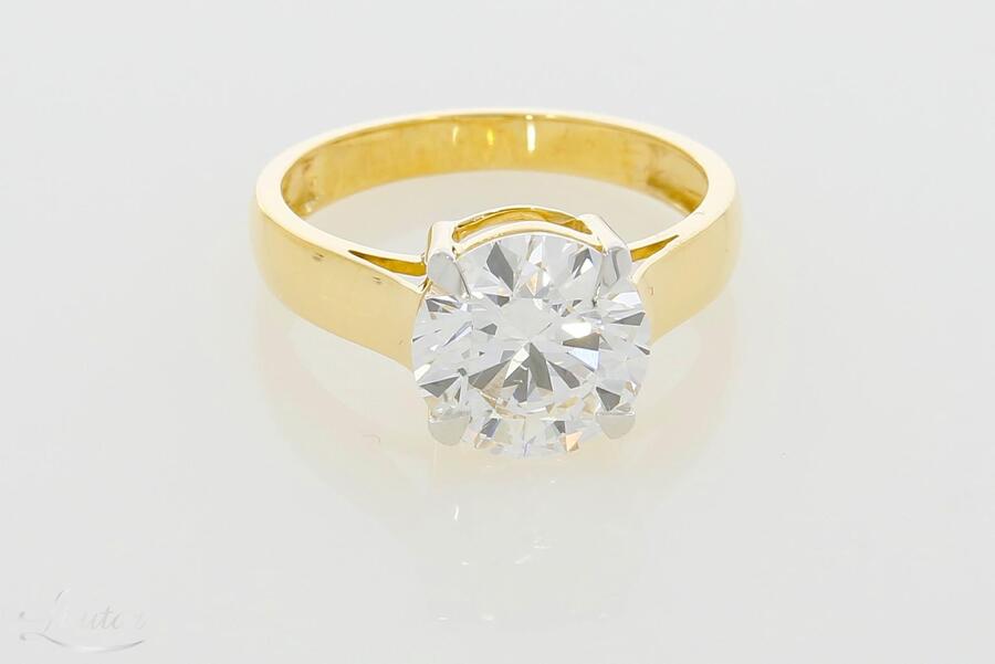 Kuldsõrmus 750* UUS! Briljant 3.02ct