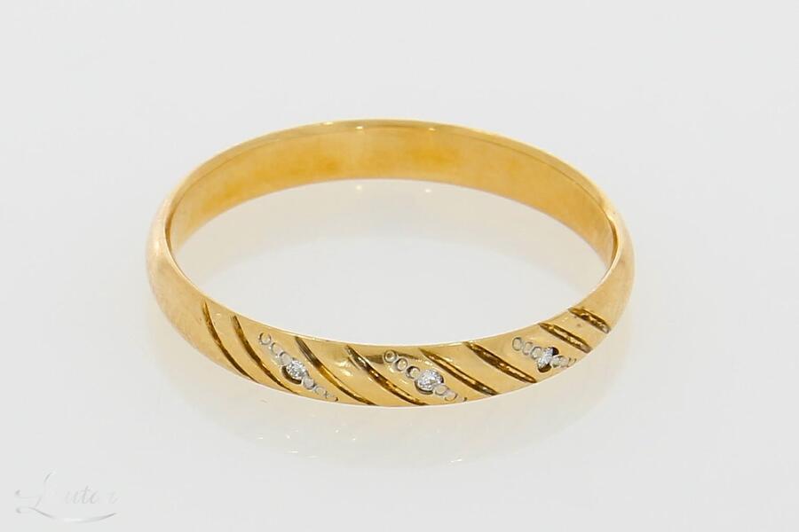 Kuldsõrmus 585* Briljandid