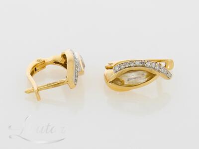 Kuldkõrvarõngad 585*Briljandid