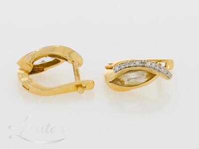 Kuldkõrvarõngad 585*Briljandid