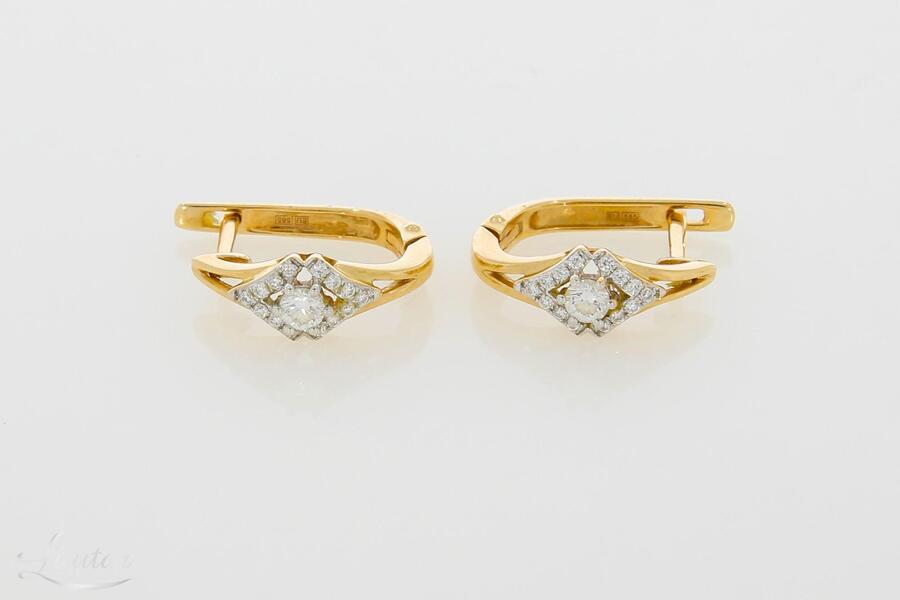 Kuldkõrvarõngad 585* Briljandid