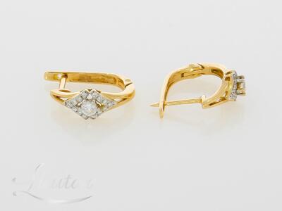 Kuldkõrvarõngad 585* Briljandid