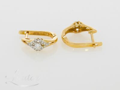 Kuldkõrvarõngad 585* Briljandid