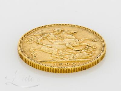 Kuldmünt 917*  United Kingdom 1 Souverain 1900 Queen Victoria 