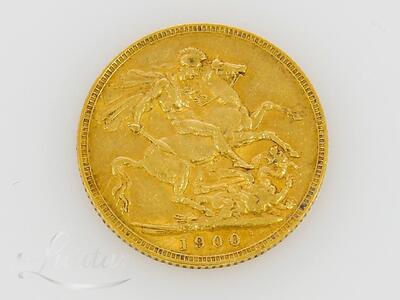 Kuldmünt 917*  United Kingdom 1 Souverain 1900 Queen Victoria 