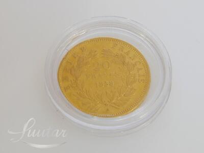 Kuldmünt 900* 20 Francs Napoleon III