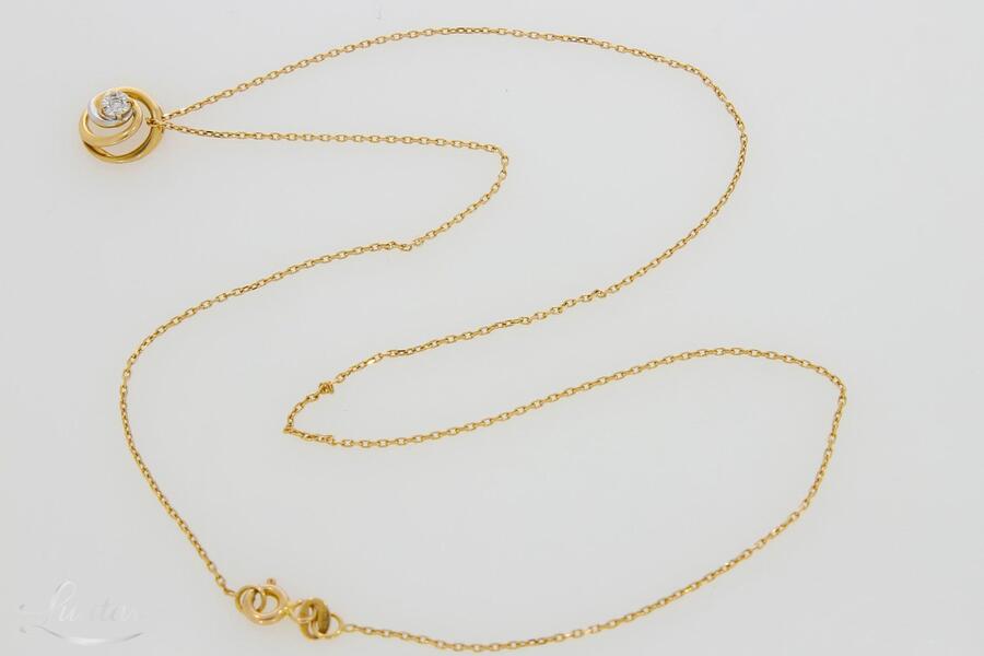 Kuldkaelakett kuloniga 585* Briljant