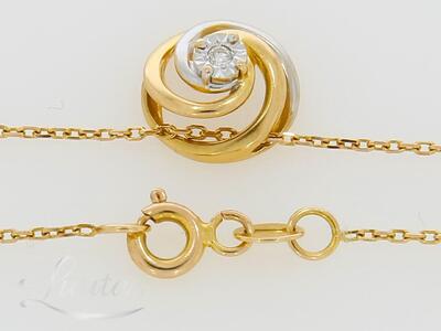 Kuldkaelakett kuloniga 585* Briljant