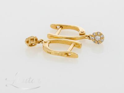 Kuldkõrvarõngad 585* Briljandid!