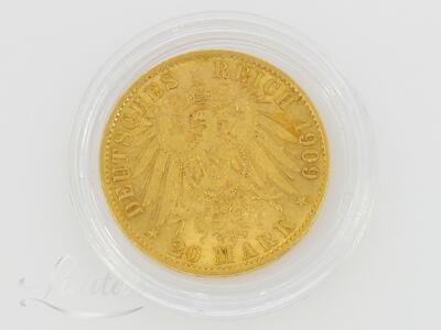 Kuldmünt 900* 20 Mark - William II