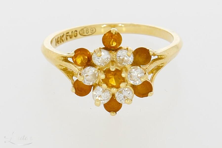 Kuldsõrmus 585* Briljandid