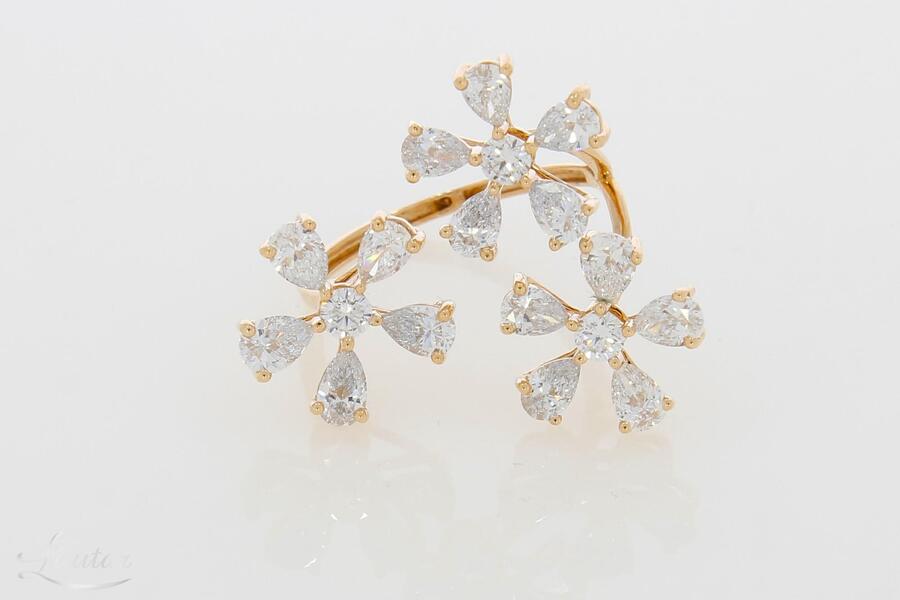 Kuldsõrmus 585* UUS! Briljandid 2.59ct