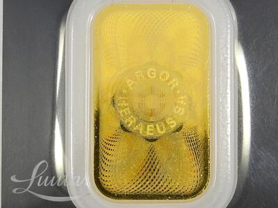 Kuldplaat 999* 10g Argor-Heraeus Kinebar