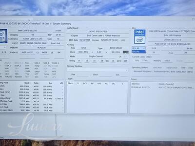 Sülearvuti Lenovo ThinkPadT14 