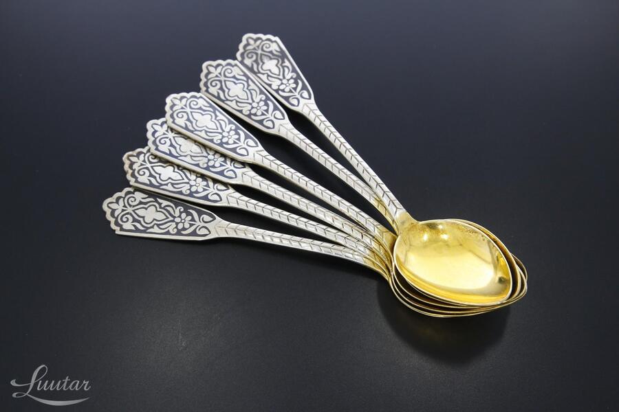 Hõbelusikate komplekt 875* 6tk