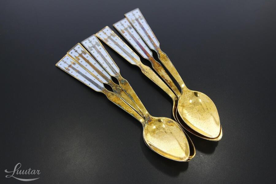 Hõbelusikate komplekt 875* 6tk