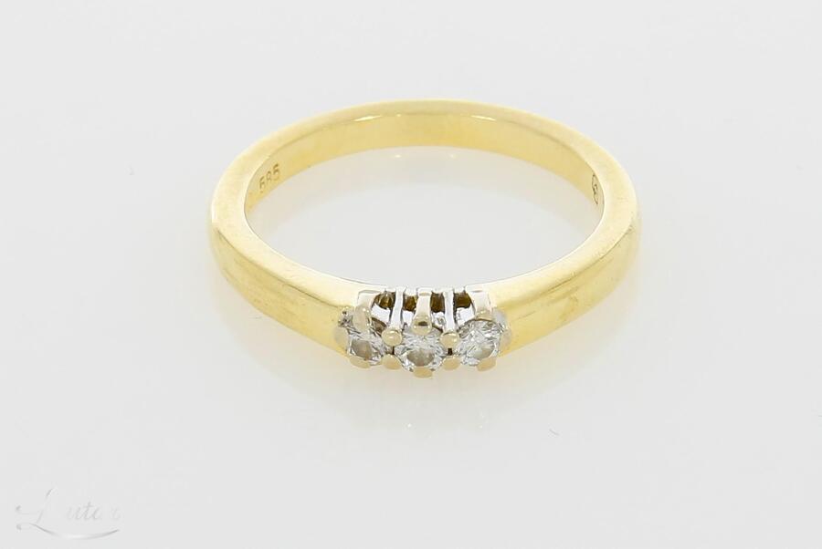 Kuldsõrmus 585* Briljandid