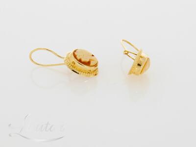 Kuldkõrvarõngad 585* Camee