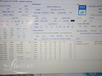 Sülearvuti Lenovo V15 G4 IRU