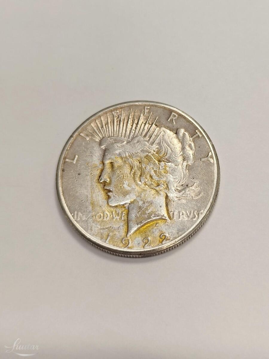 Hõbemünt  Libery One Dollar 1922a 900*