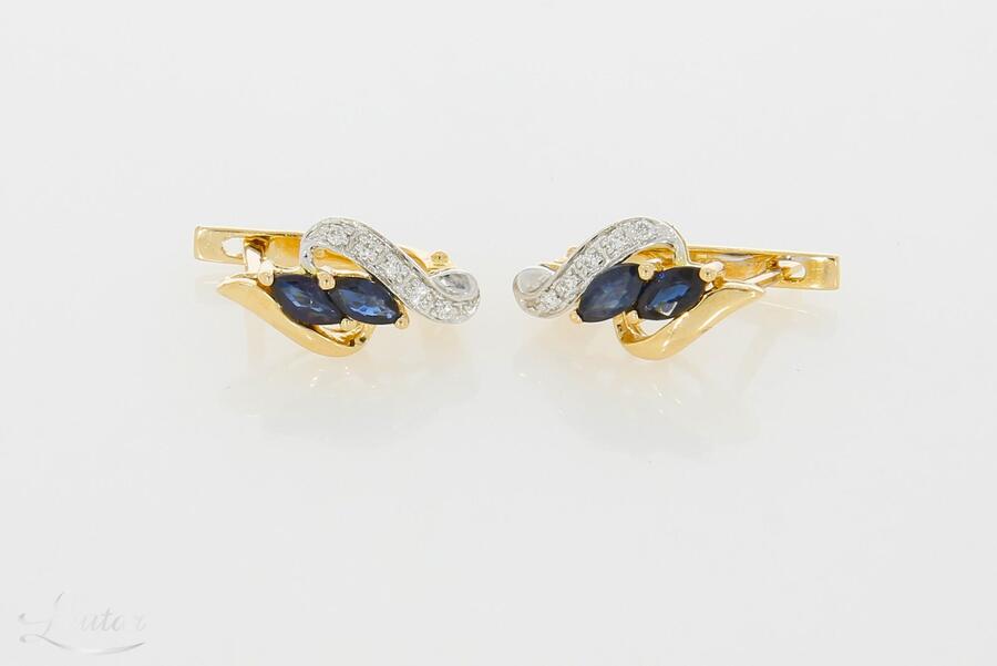 Kuldkõrvarõngad 585* Briljandid