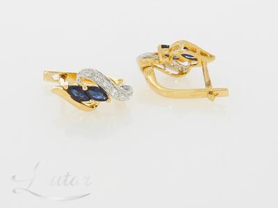 Kuldkõrvarõngad 585* Briljandid