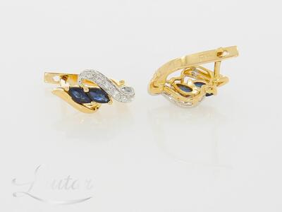 Kuldkõrvarõngad 585* Briljandid