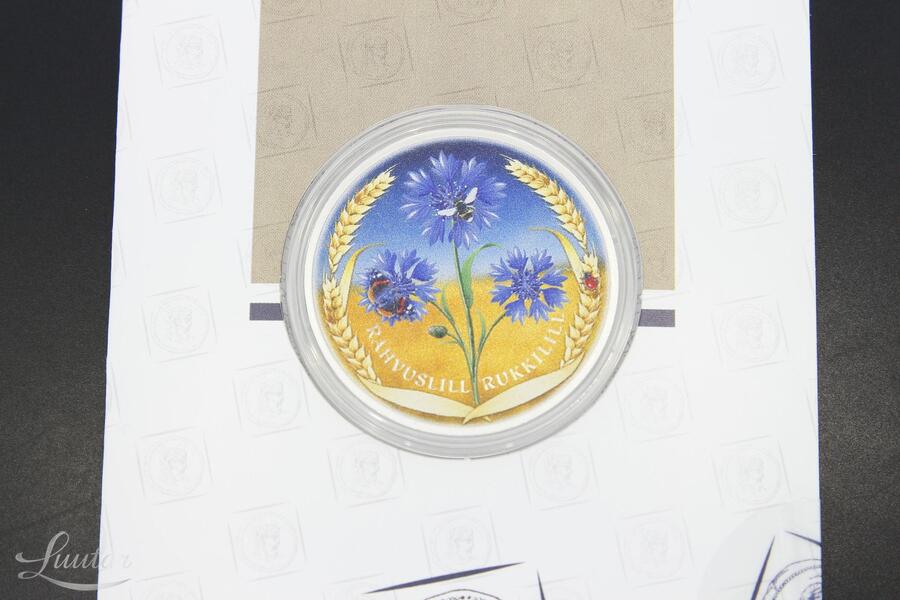 Hõbemünt 999* Rukkilillele pühendatud 2022a 