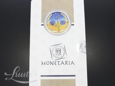 Hõbemünt 999* Rukkilillele pühendatud 2022a 