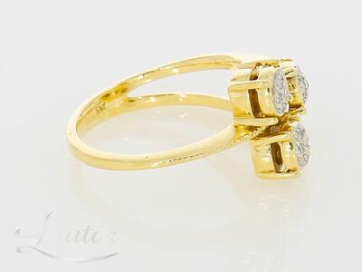 Kuldsõrmus 585* Briljandid