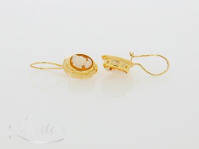 Kuldkõrvarõngad 585* Camee