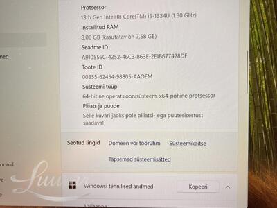 Sülearvuti Asus Expertbook B3405CVA-LY0602X