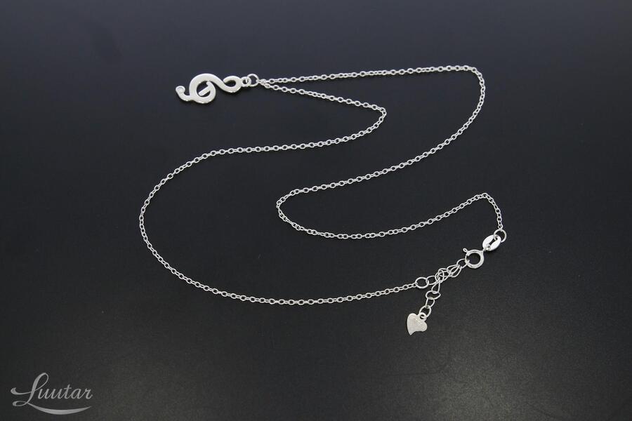 Hõbekaelakett kuloniga 925* UUS! Viiulivõti 