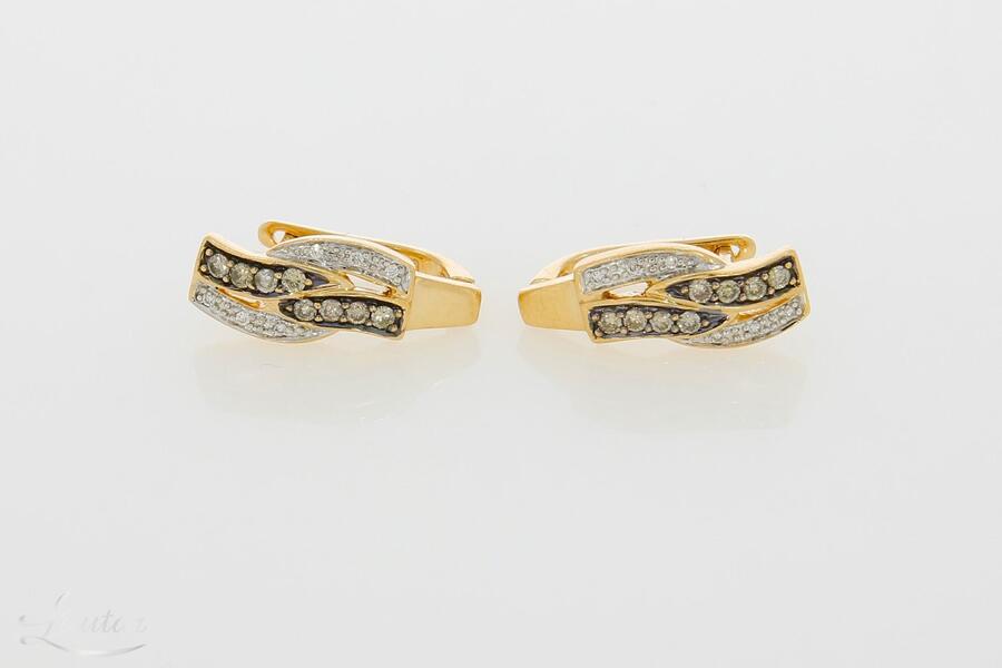 Kuldkõrvarõngad 585* Briljandid