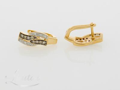 Kuldkõrvarõngad 585* Briljandid