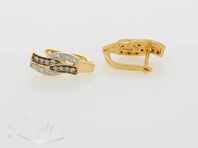 Kuldkõrvarõngad 585* Briljandid