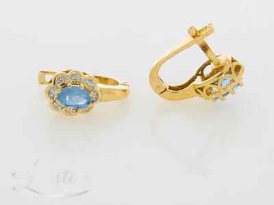 Kuldkõrvarõngad 585* Briljandid