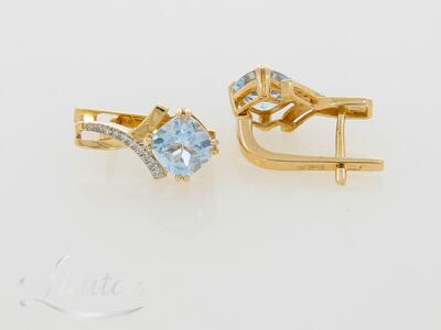 Kuldkõrvarõngad 585* Briljandid