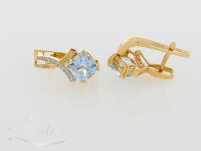 Kuldkõrvarõngad 585* Briljandid